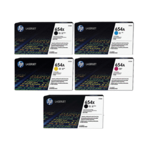 HP 654X (CF330X / CF331A / CF332A / CF333A) Original Black and Colour Toner Cartridge 5 Pack