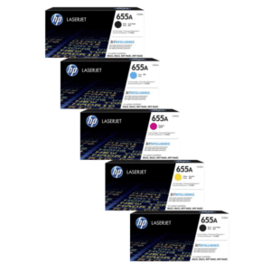 HP 655A (CF450A/51A/52A/53A) Original Black & Colour Toner Cartridge 5 Pack