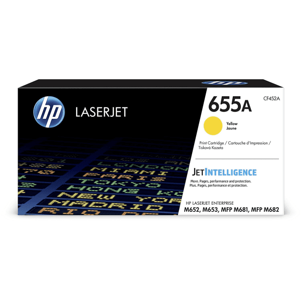 HP 655A Yellow Toner Cartridge (Original) - CF452A