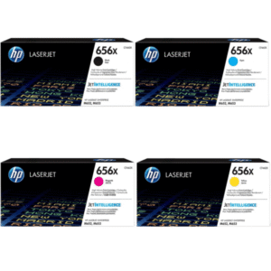 HP 656X (CF460X/61X/62X/63X) Original High Capacity Black Colour Toner Cartridge 4 pack