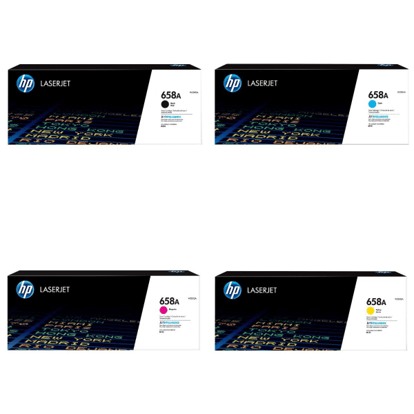 HP 658A (W2000A/W2001A/W2002A/W2003A) Original Black and Colour Toner Cartridge Pack