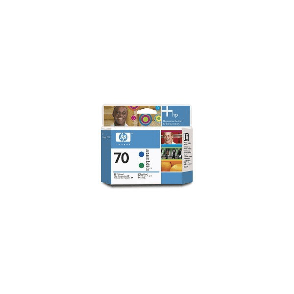 HP 70 (C9408A) Blue and Green Printhead (Original)