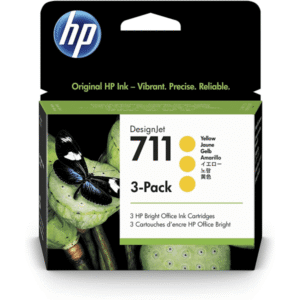 HP 711 (CZ136A) Original Yellow Ink Cartridge Tripack