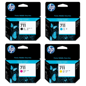 HP 711 Original Black & Colour Ink Cartridge Multipack