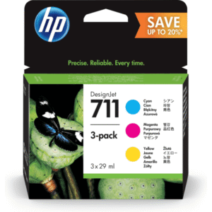 HP 711 Original C/M/Y Colour Ink Cartridge Multipack