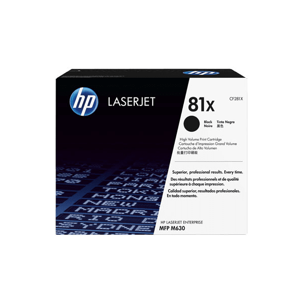 HP 81X Black High Capacity Toner Cartridge (Original) - CF281X