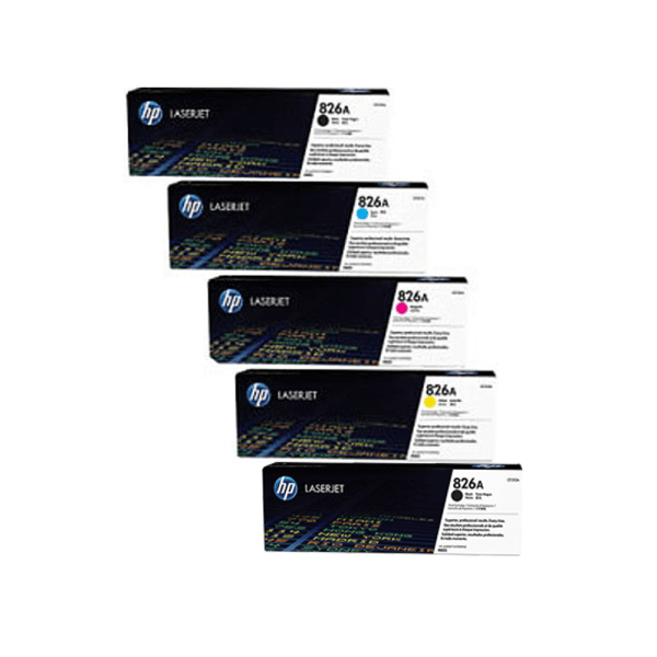 HP 826A (CF310A/11A/12A/13A) Original Black and Colour Toner Cartridge 5 Pack