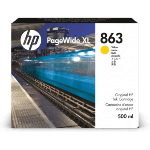 HP 863 PageWide XL Yellow High Capacity Ink Cartridge (Original)