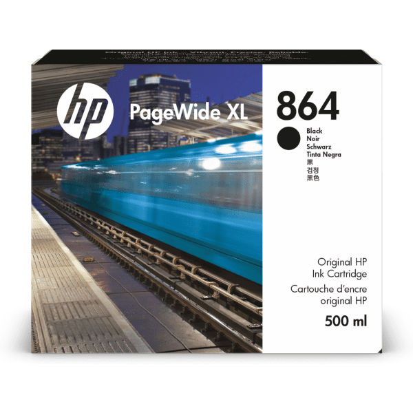 HP 864 PageWide XL Black High Capacity Ink Cartridge (Original)