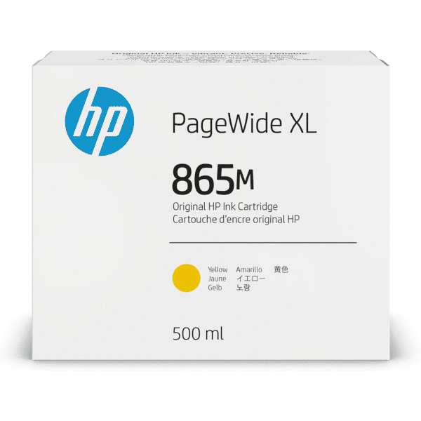 HP 865M PageWide XL Yellow High Capacity Ink Cartridge (Original)
