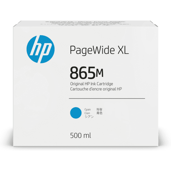HP 865M PageWide XL Cyan High Capacity Ink Cartridge (Original)