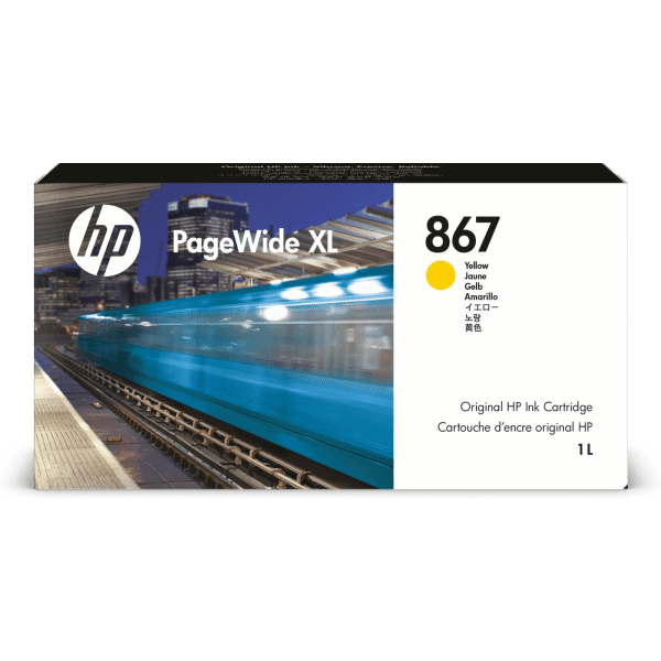 HP 867 PageWide XL Yellow High Capacity Ink Cartridge (Original)