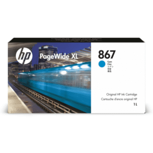 HP 867 PageWide XL Cyan High Capacity Ink Cartridge (Original)