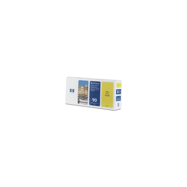 HP 90 (C5057A) Original Yellow Printhead and Printhead Cleaner