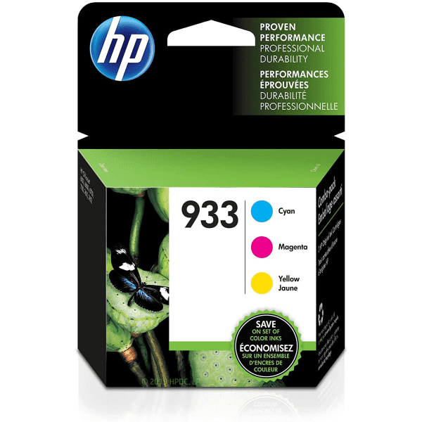HP 933 Original Colour Ink Cartridge 3 Pack