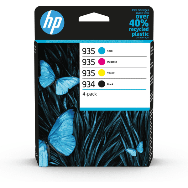 HP 934 / 935 Original Black and Colour Ink Cartridge 4 Pack