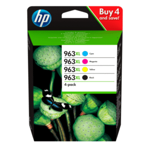 HP 963XL Black and Colour High Capacity Ink Cartridge 4 Pack (Original)