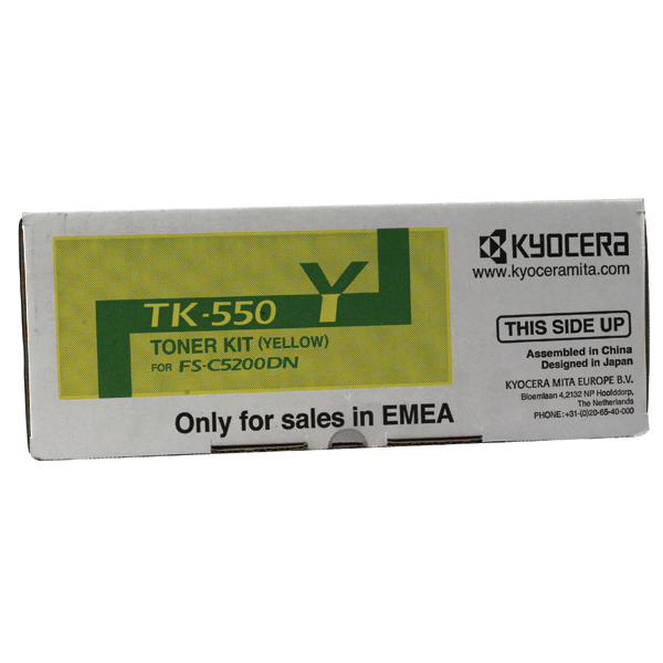Kyocera TK-550Y Yellow Toner Cartridge (Original)