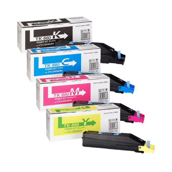 Kyocera TK-880 Original Black and Colour Toner Multipack