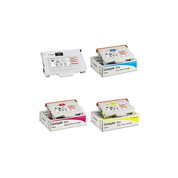 Lexmark 0015W0903/00/01/02 Original (BK/C/M/Y) Toner Cartridge Multipack