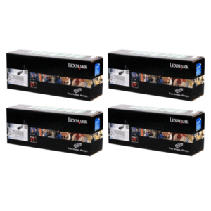 Lexmark 24B5587/88/89/90 Original Return Program Black & Colour Toner Cartridge 4 Pack