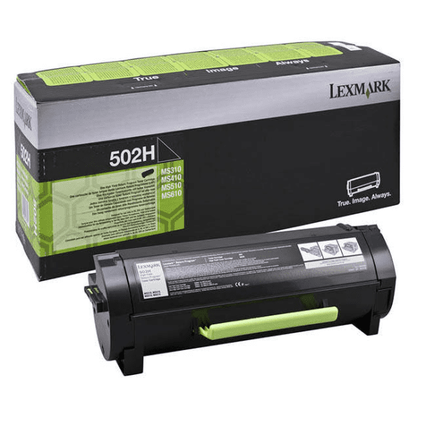 Lexmark 502H Black Toner High Capacity Return Program Cartridge (Original)