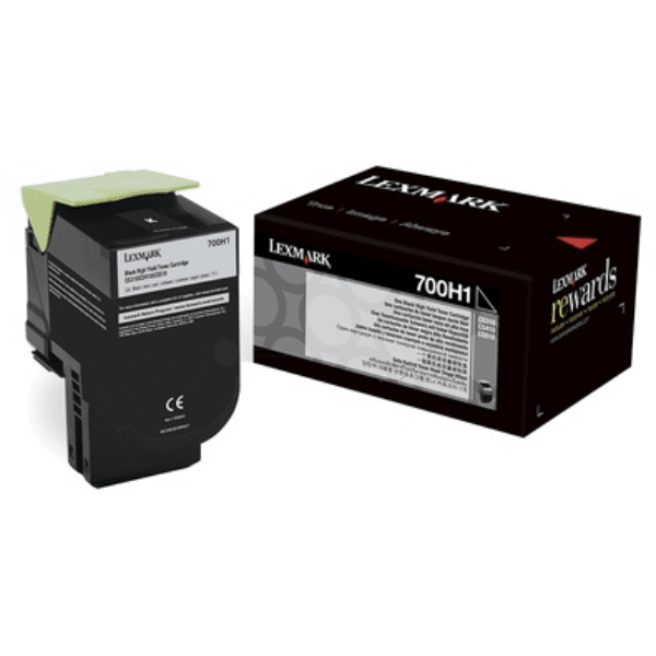 Lexmark 700H1 Black Toner High Capacity Cartridge (Original)