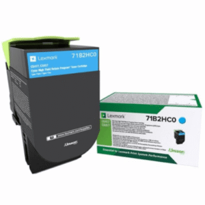 Lexmark 71B2HC0 Cyan High Capacity Return Programme Toner Cartridge (Original)