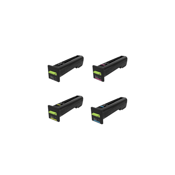 Lexmark 72K2X Original Extra High Capacity Black & Colour Return Program Toner Multipack