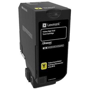 Lexmark 74C0H40 Yellow High Capacity Toner Cartridge (Original)