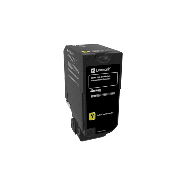 Lexmark 74C2HY0 Yellow High Capacity Return Programme Toner Cartridge (Original)