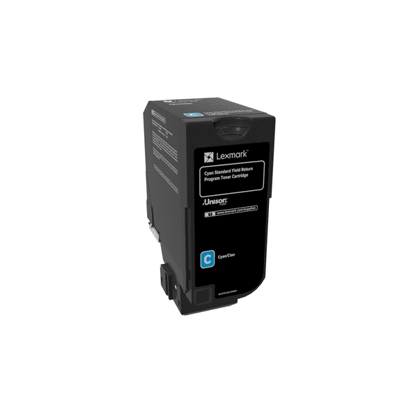Lexmark 74C2SC0 Cyan Return Programme Toner Cartridge (Original)