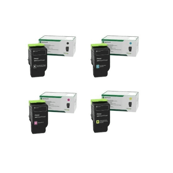 Lexmark 78C0U Black & Colour Ultra High Capacity Toner Cartridge 4 Pack (Original)