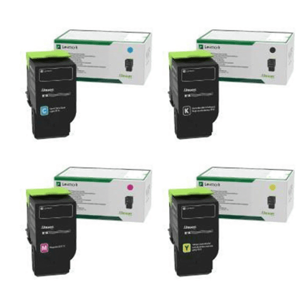 Lexmark 78C20 Black & Colour Return Program Toner Cartridge 4 Pack (Original)