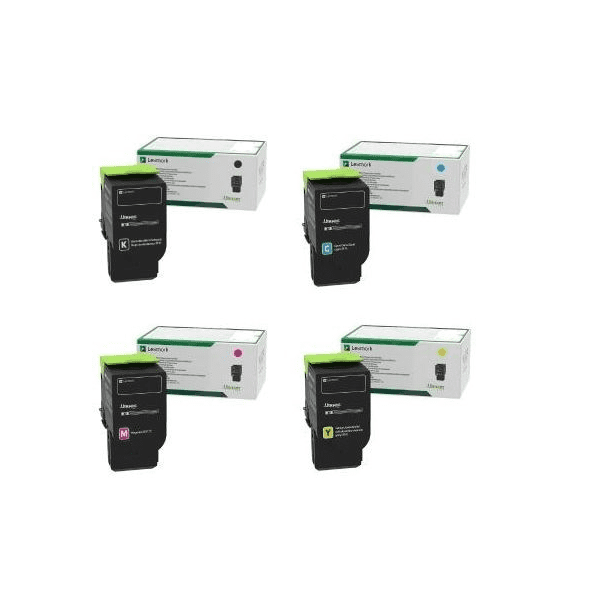 Lexmark 78C2X Extra High Black & Colour Return Program Toner Cartridge 4 Pack (Original)