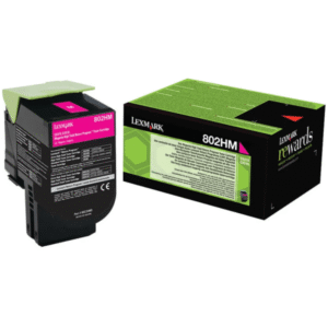 Lexmark 802HM Magenta Toner High Capacity Return Program Cartridge (Original)