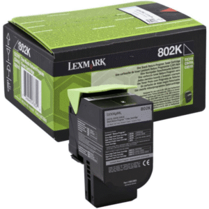 Lexmark 802K Black Toner Return Program Cartridge (Original)