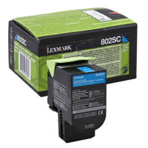Lexmark 802SC Cyan Toner Return Program Cartridge (Original)