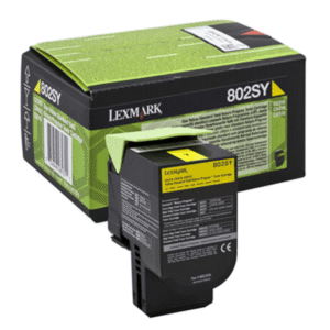 Lexmark 802SY Yellow Toner Return Program Cartridge (Original)