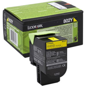 Lexmark 802Y Yellow Toner Return Program Cartridge (Original)