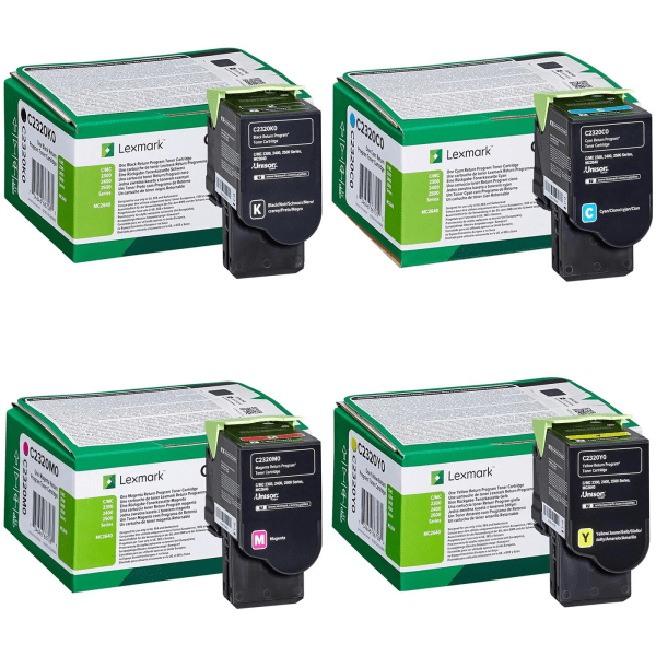 Lexmark C2320 BK/C/M/Y Toner Return Program Multipack (Original)