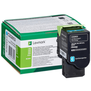 Lexmark C2320C0 Cyan Toner Return Program Cartridge (Original)