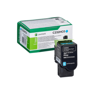 Lexmark C232HC0 Cyan Toner High Capacity Return Program Cartridge (Original)
