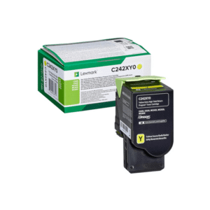 Lexmark C242XY0 Yellow Toner Extra High Capacity Return Program Cartridge (Original)