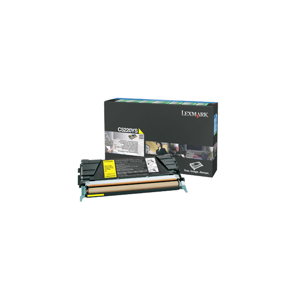 Lexmark C5220YS Yellow Toner Cartridge (Original)