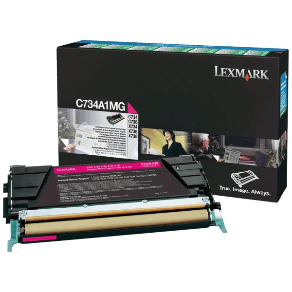Lexmark C734A1MG Magenta Toner Cartridge (Original)