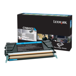 Lexmark C748H1CG Cyan High Capacity Toner Cartridge (Original)
