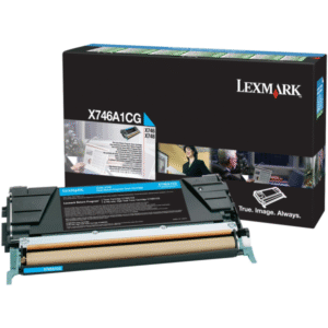 Lexmark X748H1CG Cyan High Capacity Toner Cartridge (Original)