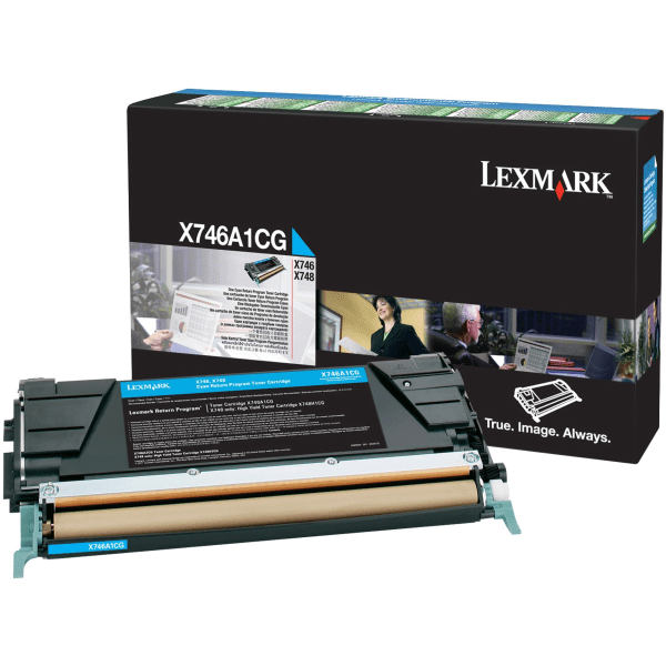 Lexmark X748H1CG Cyan High Capacity Toner Cartridge (Original)