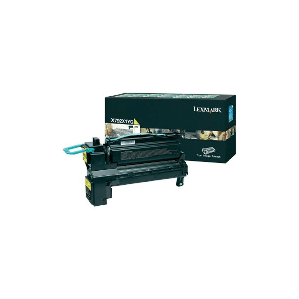 Lexmark X792X1YG Yellow High Capacity Toner Cartridge (Original)